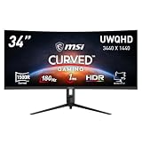 MSI MAG 342CQR E2 － 34インチ湾曲ウルトラワイド180Hz描画対応ゲーミングディスプレイが42,800円送料無料