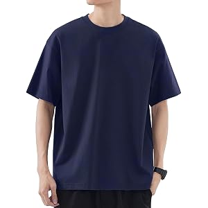 【60%OFF】【399円】 inotenka メンズ 綿100%  透けない肉厚生地 クルーネック Tシャツ