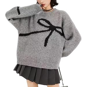 【80%OFF】【566円】 EnagmourCheripo レディース ジャカード セーター