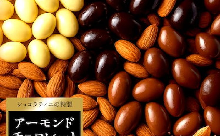 【1,750円】クーベルチュール使用 4種から選べるアーモンドチョコ 400g