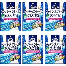 【プライムデー】【40%OFF】【861円】 カンロ ノンシュガースーパーメントールのど飴 80g×6袋