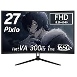 Pixio Wave PXC279 － 湾曲27インチ300Hz FHD VA ゲーミングディスプレイが17,800円送料無料