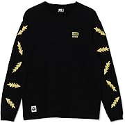 【ポイント48%還元】Chums(チャムス) かせきさいだぁ Pattern Brushed L/S T ブラック Sサイズ