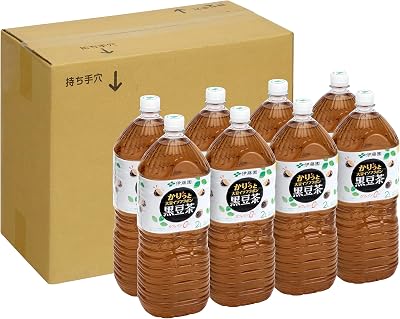 【わけあり】伊藤園 かりっと大豆イソフラボン 黒豆茶 2L×8本 税込847円(105.9円/本) プライム会員送料無料