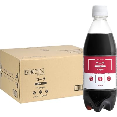 【5%OFF】by Amazon ゼロカロリーコーラ 500ml×24本 送料込1,424円(59.3円/本)
