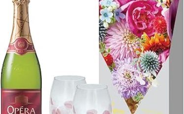 【843円】青山フラワーマーケットデザイン ペアグラス付ワイン 750ml