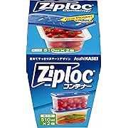 ジップロック コンテナー 保存容器 長方形 510ml 2個入
