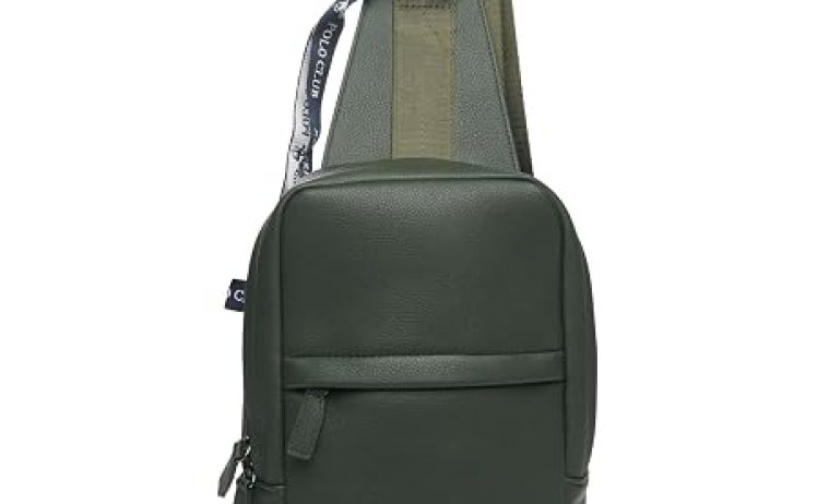 【2,858円-301pt】ビバリーヒルズポロクラブ Men’s 縦型ボディバッグ BH-M10 ダークグリーン