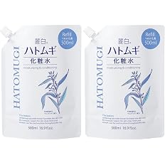 【51%OFF】【750円】 熊野油脂 麗白 ハトムギ化粧水 詰替 500ml×2