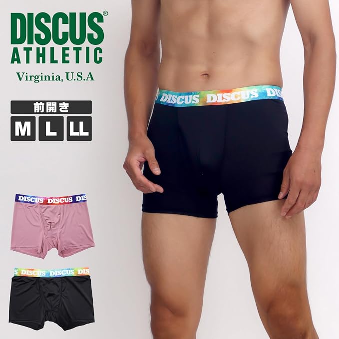 【値下げ】【272円】 DISCUS ATHLETIC メンズ TBT前開 転写ゴム ボクサーパンツ