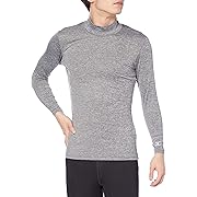 【ポイント11%還元】MIZUNO(ミズノ) ハイネック 長袖シャツ 吸汗速乾 ダイナモーションフィット 杢グレー サイズ