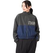 【ポイント42%還元】new balance(ニューバランス)ラインドウーブントリコットジャケット レディース ブラックマルチ Mサイズ