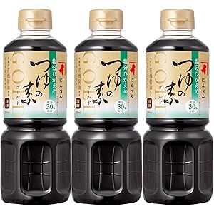 【プライムデー】【45%OFF】【1,289円（定期便1,160円）】 にんべん 塩分ひかえめつゆの素ゴールド 500ml×3本