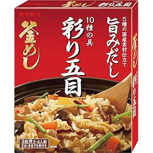 【89%OFF】ヤマモリ 10種の具 彩り五目 釜めしの素 210g×5個 送料込758円(おトク便3種で695円・139円/個)ほか