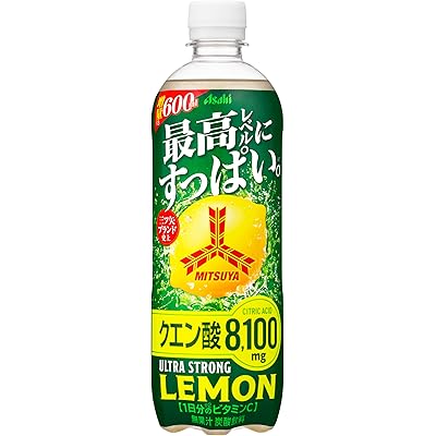 【20%OFF】アサヒ飲料 三ツ矢ウルトラストロングレモン 600ml×24本 税込2,056円(85.7円/本) プライム会員送料無料