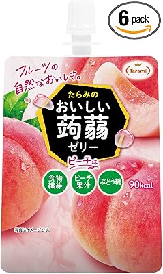 【15%OFF】たらみ おいしい蒟蒻ゼリー ピーチ味 150g×6個 送料込506円(おトク便3種で478円・79.7円/個)から