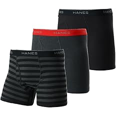 【40%OFF】【921円（定期便829円）】 Hanes 抗菌防臭 前開き ボクサーパンツ 3枚組