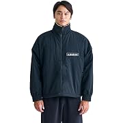 【ポイント76%還元】QUIKSILVER(クイックシルバー) ワッシャー加工ナイロンタッサー ルーズフィット 裏ボアジップジャケット メンズ ブラック Sサイズ