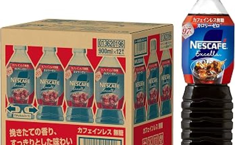 【1,752円～】ネスカフェ エクセラ ボトルコーヒー カフェインレス無糖 900ml×12本