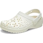 【ポイント26%還元】Crocs クラシック フローラル カット アウト クロッグ チョーク 27.0cm