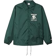 【ポイント69%還元】Champion グラフィックプリント コーチジャケット メンズ ディープグリーン XLサイズ