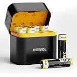 【62%OFF】【1,287円】 EEIVOL 急速充電器付き 充電式単3型リチウムバッテリー 1.5V 8本入りセット 3600mWh