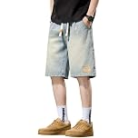 【72%OFF】【999円】 wolass メンズ 五分丈 ジーンズ クロップドパンツ