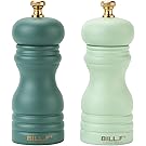 【50%OFF】【1,214円】 BF BILL.F 天然オーク木製 セラミック研磨芯 粗さ調節可 ペッパーミル 2個セット