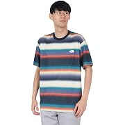 【ポイント60%還元】THE NORTH FACE(ザノースフェイス) カットソー Tシャツ S/S Free Run FD Border Crew メンズ ネイビーボーダー Mサイズ