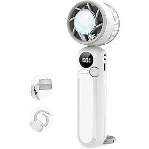 【50%OFF+50%OFF】【1,499円】 Sintu USB充電式 冷却プレート付き 100段階風量 ハンディファン