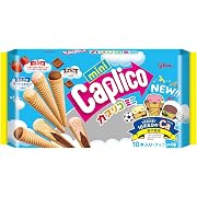 江崎グリコ カプリコミニ大袋 グリコ チョコレート 大袋チョコレート 10本(チョコ味4本、いちご味3本、ミルク味3本)×12袋