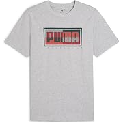 【ポイント50%還元】PUMA(プーマ)GRAPHICS ボックス Tシャツ メンズ グレー ヘザー XLサイズ