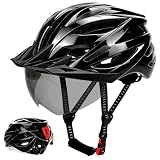 【期間限定セール+10%OFF！】Imspace 自転車用ヘルメット テールライト付き シールド バイザー付属 57-61cm サイズ調整 男女兼用が3,222円送料無料