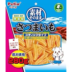 【スマイルSale】【42%OFF】【521円（定期便469円）】 ペティオ 素材そのまま さつまいも やわらかスティックタイプ 280g