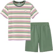 THE NORTH FACE(ザノースフェイス) ショートスリーブボーダーテントティー&ハーフパンツ キッズ ダックグリーン 130サイズ