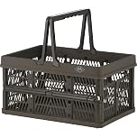 【タイムセール】【584円】 不二貿易 折りたたみ 取っ手付き コンテナ 幅38×奥行25.5×高さ20cm