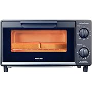 【ポイント24%還元】山善 カーボン オーブントースター 温度調節 タイマー機能 1200W 受け皿付き ブラック YTSC-C120(B)