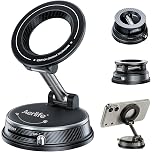 【40%OFF】【599円】 Aerlife MagSafe 360°回転 真空吸盤 折りたたみ式 スマホスタンド