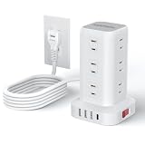 【期間限定セール+10%OFF！】YUDOFICAL ZYC06 － AC×12/USB×3 スイングプラグ採用タワー型コンセントタップが2,698円送料無料