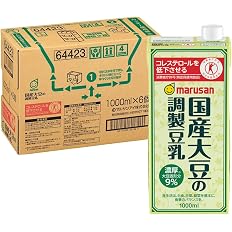 【53%OFF】【813円】 マルサン トクホ 国産大豆の調製豆乳 1L×6本