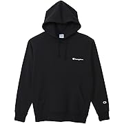 Champion(チャンピオン)コットンUSA スクリプトロゴ フーデッドスウェットシャツ ベーシック メンズ ブラック XLサイズ