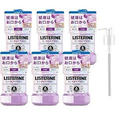 【プライム感謝祭】【43%OFF】【3,707円（定期便3,336円）】 リステリン トータルケアゼロプラス 1000ml×6本+ポンプセット
