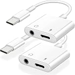 【50%OFF】【199円】 lezaface MFi認証 2イン1 USB C 3.5mm Auxオーディオアダプター 2個セット