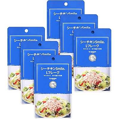【23%OFF】by Amazon シーチキンSmile Lフレーク 50g×6個 送料込612円(おトク便3種で578円・96.3円/個) オイル不使用 マイルド 50g×6個 送料込556円(おトク便3種で525円・87.5円/個)