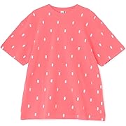 【ポイント48%還元】CHUMS(チャムス)Booby Total Embroidery Pique T-Shirt メンズ Coral Sサイズ