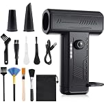 【980円】 YIK TUNG 充電式 超強力130,000RPM 無段階風力調整可能 クリーニングセット付き 電動エアダスター ターボジェットファン