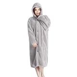 【35%OFF+20%ポイント！】Oseamaid マイクロファイバー 着る毛布 着丈103cm ルームウェアが1,884円（実質1,304円）