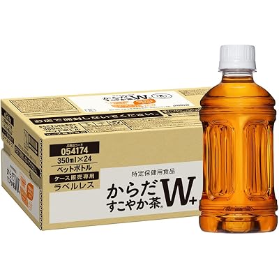 【25%OFF】コカ・コーラ からだすこやか茶W+ ラベルレス 350ml PET×24本 送料込2,229円(92.9円/本)