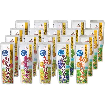 【50%OFF】ゴールドパック 凍らせておいしい 国産ジュースセット 80g×20本 税込1,256円(62.8円/本) プライム会員送料無料