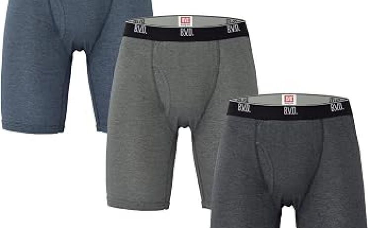 【1,807円】B.V.D. ボクサーブリーフ 前あき ロングボクサー 3枚組